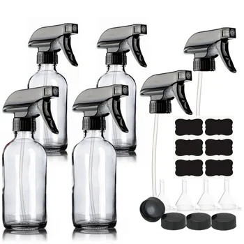 4pcs 250ml Large Clear Glass Spray Bottle with Trigger Mist Stream Sprayer Storage Cap Chalkboard Labels for Essential Oils Hair 
4pcs 250ml Large Clear Glass Spray Bottle with Trigger Mist Stream Sprayer Storage Cap Chalkboard Labels for Essential Oils Hair