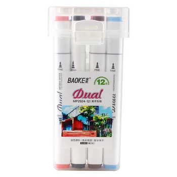 12 Colors Double-ended Art Marker Pen Set Multifunction Painting Design Markers Oily Marker Pens Art Supplies Student Stationery
12 Colors Double-ended Art Marker Pen Set Multifunction Painting Design Markers Oily Marker Pens Art Supplies Student Stationery