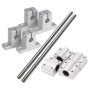 Horizontal 8mm Dia Linear Motion Ball Bearing Slide Bushing 200mm Linear Shaft Optical Axis with Rod Rail Support Set
Horizontal 8mm Dia Linear Motion Ball Bearing Slide Bushing 200mm Linear Shaft Optical Axis with Rod Rail Support Set