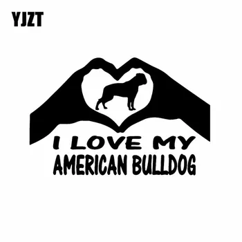 YJZT 16.2X10.6CM I Love My American Bulldog Hands Heart Car Sticker Dog Vinyl Decal Black/Silver C24-1391
YJZT 16.2X10.6CM I Love My American Bulldog Hands Heart Car Sticker Dog Vinyl Decal Black/Silver C24-1391