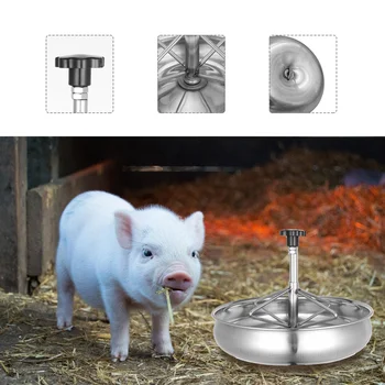 Stainless Steel Feeding Bowl Thicken Durable Feeder Manger Feeding Bowl Crib Trough for Livestock Pig 
Stainless Steel Feeding Bowl Thicken Durable Feeder Manger Feeding Bowl Crib Trough for Livestock Pig