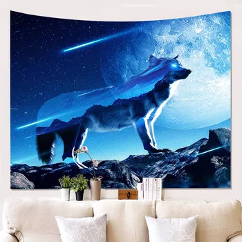 Tapestry Art Decor Wall Hanging in Dorm Living Room Bedroom Wolf Galaxy Planet Blue
Tapestry Art Decor Wall Hanging in Dorm Living Room Bedroom Wolf Galaxy Planet Blue