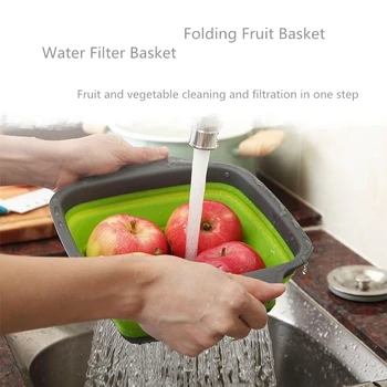 Foldable Fruit Vegetable Washing Basket StrainerSilicone Colander Collapsible Drainer With Handle Kitchen Tools 
Foldable Fruit Vegetable Washing Basket StrainerSilicone Colander Collapsible Drainer With Handle Kitchen Tools