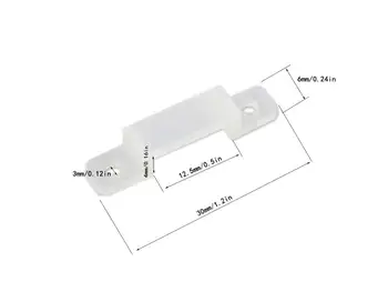 LED Strip Light Mounting Fixing Silicon Clip for 5050 5630 WS2811 WS2812b Waterproof LED Lighting Strip,Come with 100 PCS JK
LED Strip Light Mounting Fixing Silicon Clip for 5050 5630 WS2811 WS2812b Waterproof LED Lighting Strip,Come with 100 PCS JK