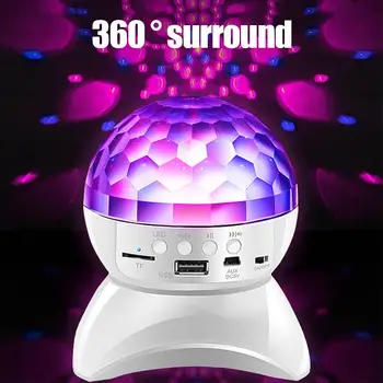 Fantastic Strobe Light USB /TF /AUX Bluetooth Speaker 360 ° Rotation Luminous Holiday Lighting Stage Light Dance Lamp
Fantastic Strobe Light USB /TF /AUX Bluetooth Speaker 360 ° Rotation Luminous Holiday Lighting Stage Light Dance Lamp