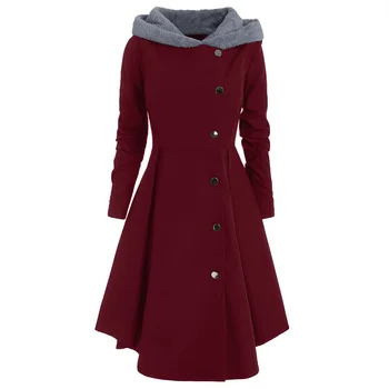 Shopping Vintage Casual High Waist Women Coat Warm Solid Slim Daily Hooded Button Long Thicken Soft
Shopping Vintage Casual High Waist Women Coat Warm Solid Slim Daily Hooded Button Long Thicken Soft