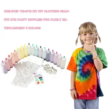 18 Bottles Tulip One Step Tie Dye Kit Fabric Textile Permanent Paint DIY Clothing Colours Graffiti For Solo Projects Dyes Paint
18 Bottles Tulip One Step Tie Dye Kit Fabric Textile Permanent Paint DIY Clothing Colours Graffiti For Solo Projects Dyes Paint