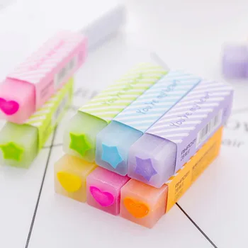 1 Piece Of Colorful Jelly Creative Love Five-Pointed Star Pencil Strip Eraser Writing Drawing Painting Sketch Student Stationery 
1 Piece Of Colorful Jelly Creative Love Five-Pointed Star Pencil Strip Eraser Writing Drawing Painting Sketch Student Stationery