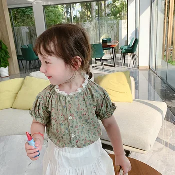 2020 Korea Style Baby Girls Printed Shirt Summer Fashion Kids Girls Blouse 1-7 Years 
2020 Korea Style Baby Girls Printed Shirt Summer Fashion Kids Girls Blouse 1-7 Years