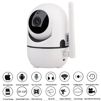 1080P Cloud Camera Home Security Surveillance Camera support Auto Tracking Network WiFi Camera Wireless CCTV Camera
1080P Cloud Camera Home Security Surveillance Camera support Auto Tracking Network WiFi Camera Wireless CCTV Camera
