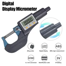 Digital Micrometer Digital Electronic Micrometer Outside 0-1\"/0.00005\" X-Large LCD Carbide Metric/inch Conversion Measuring
Digital Micrometer Digital Electronic Micrometer Outside 0-1\"/0.00005\" X-Large LCD Carbide Metric/inch Conversion Measuring