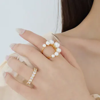 FFLACELL 2020 New Korean Trendy Simple Geometric Irregular Metal Pearl Open Ring For Woman Girl Party Jewelry Gifts
FFLACELL 2020 New Korean Trendy Simple Geometric Irregular Metal Pearl Open Ring For Woman Girl Party Jewelry Gifts