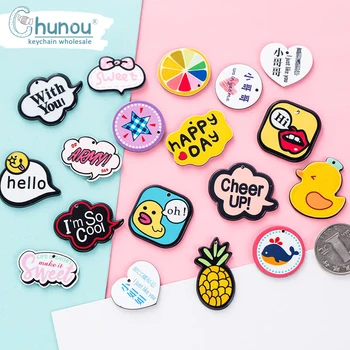 20PCS/Lot New Cute Cartoon Duck Heart Sweet Happy Day Flat Acrylic Charms For Keychain Accesories DIY Making Jewelry Wholesale
20PCS/Lot New Cute Cartoon Duck Heart Sweet Happy Day Flat Acrylic Charms For Keychain Accesories DIY Making Jewelry Wholesale