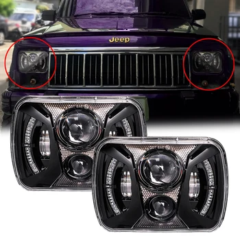 5X7 Inch 7X6 Inch Projector High Low Beam Led Headlights with Angel Eyes DRL for Chevrolet Jeep Cherokee XJ H60
5X7 Inch 7X6 Inch Projector High Low Beam Led Headlights with Angel Eyes DRL for Chevrolet Jeep Cherokee XJ H60