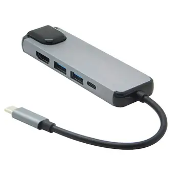 5 in 1 Type C to 4K HDMI USB 3.0 Charging Hub Adapter Converter for Laptop Pro USB C Splitter Multi-function
5 in 1 Type C to 4K HDMI USB 3.0 Charging Hub Adapter Converter for Laptop Pro USB C Splitter Multi-function
