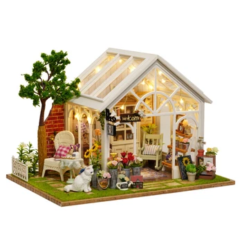 Dollhouse Sunlight Greenhouse 3D Assembly DIY Household Creative House Kit with Dustproof Cover and Musical Movement
Dollhouse Sunlight Greenhouse 3D Assembly DIY Household Creative House Kit with Dustproof Cover and Musical Movement
