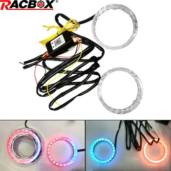 Racbox 3.0 inch Projector Lens RGB Angel eyes cover Mobile Phone APP Remote Control Auto Car Head Light Retrofit Car styling
Racbox 3.0 inch Projector Lens RGB Angel eyes cover Mobile Phone APP Remote Control Auto Car Head Light Retrofit Car styling