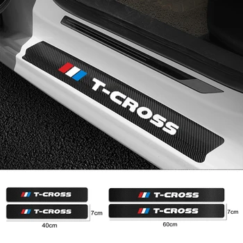 4PCS Leather Carbon Fiber Car Door Sill Protector Anti-Scratch Stickers For VW Volkswagen T-cross Tcross R Car Accessories 
4PCS Leather Carbon Fiber Car Door Sill Protector Anti-Scratch Stickers For VW Volkswagen T-cross Tcross R Car Accessories