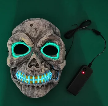 Monochromatic and Bicolor Skull EL Luminescent Mask LED Cold Light Ball Terror Nightlight Mask
Monochromatic and Bicolor Skull EL Luminescent Mask LED Cold Light Ball Terror Nightlight Mask