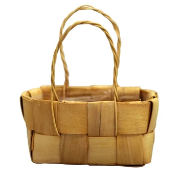 Hand-Woven Wood Chip Small Basket Flower Basket Simulation Flower Basket Shopping Basket Mini Basket
Hand-Woven Wood Chip Small Basket Flower Basket Simulation Flower Basket Shopping Basket Mini Basket