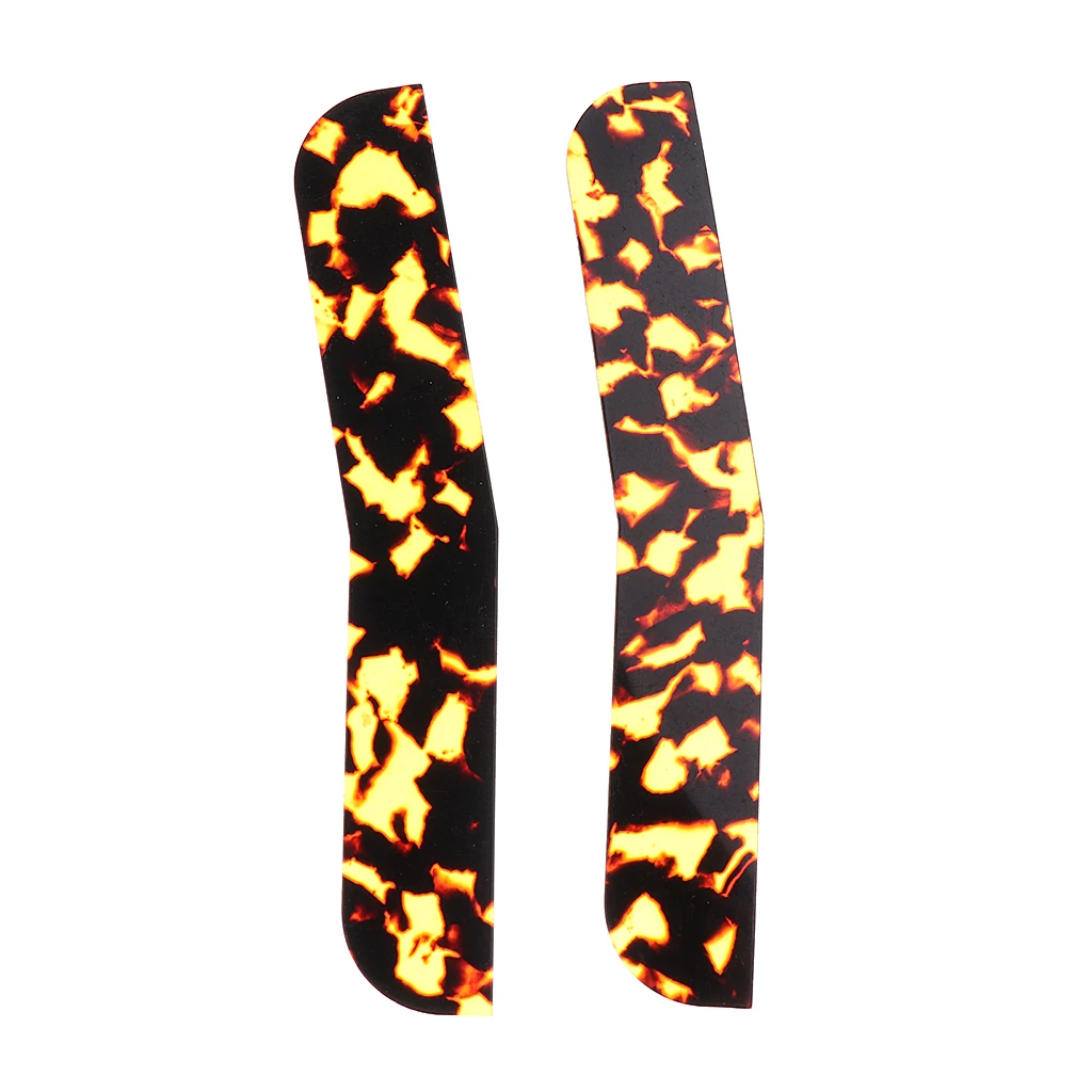 Celluloid Erhu Snakeskin Protector Corner Piece Erhu DIY Parts Pack Of 2 Celluloid Erhu Snakeskin Protector Corner Piece Erhu DIY Parts Pack Of 2