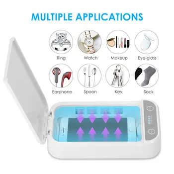2020 New Smart UV Sterilizer Box 5V Ultraviolet Light Cell Phone Sterilization Box Cleaner Mask Disinfection Tool Dropshipping
2020 New Smart UV Sterilizer Box 5V Ultraviolet Light Cell Phone Sterilization Box Cleaner Mask Disinfection Tool Dropshipping
