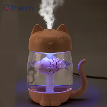 3 in 1 350ML USB Cat Air Humidifier Ultrasonic Cool-Mist Adorable Mini Humidifier With LED Light Mini USB Fan for Home office
3 in 1 350ML USB Cat Air Humidifier Ultrasonic Cool-Mist Adorable Mini Humidifier With LED Light Mini USB Fan for Home office