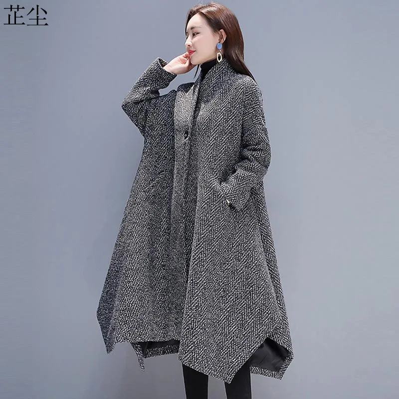 2019 New Winter Wool Jacket Women Plus Size Korean Long Cardigan Alpaca Coats Thicken Velvet Wool Coat Loose Cortaviento Mujer
2019 New Winter Wool Jacket Women Plus Size Korean Long Cardigan Alpaca Coats Thicken Velvet Wool Coat Loose Cortaviento Mujer