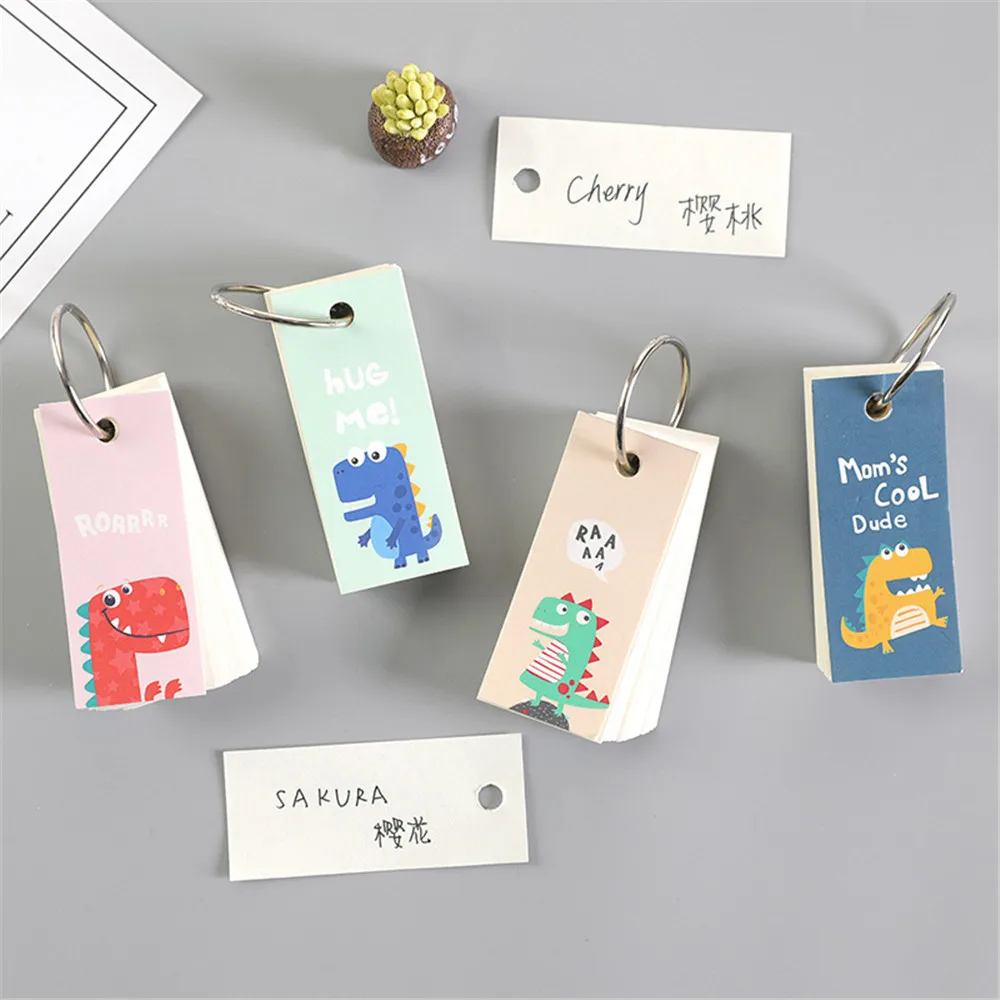90 Sheets Cute Dinosaur Memo Pads Loose Leaf Ring Portable Mini Stationery Memo Message Notes Bookmark School Office Supplies
90 Sheets Cute Dinosaur Memo Pads Loose Leaf Ring Portable Mini Stationery Memo Message Notes Bookmark School Office Supplies