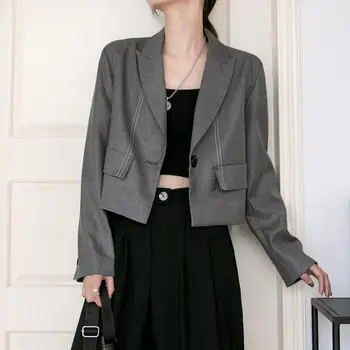 ZHISILAO Short Blazer Jacket Women Elegant Solid Grey Office Wear Formal Blazer Jacket Autumn 2020 Long Sleeve Outwear Vintage
ZHISILAO Short Blazer Jacket Women Elegant Solid Grey Office Wear Formal Blazer Jacket Autumn 2020 Long Sleeve Outwear Vintage