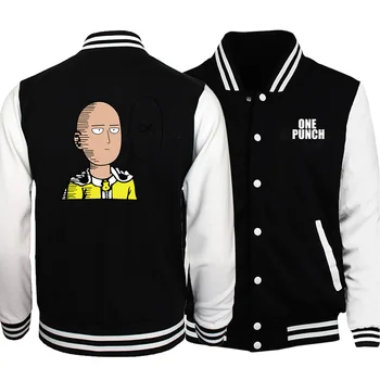 One Punch Man Baseball uniform 2019 Autumn Coat Anime Saitama Men Bomber Jacket Hip Hop Male Baseball Jacket Japanese Streetwear 
One Punch Man Baseball uniform 2019 Autumn Coat Anime Saitama Men Bomber Jacket Hip Hop Male Baseball Jacket Japanese Streetwear