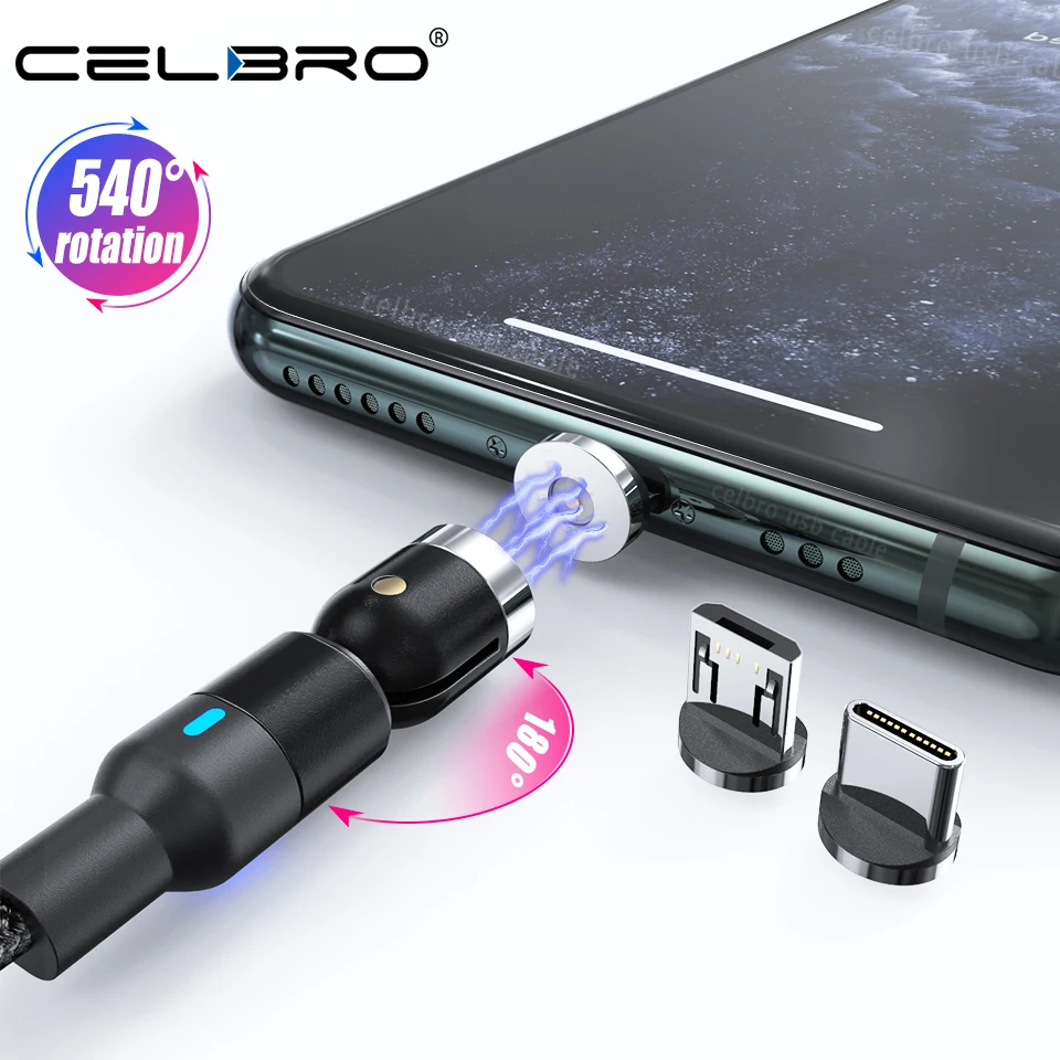 Магнитный USB-кабель с поворотом на 360 ° длина 1 м 2 | Мобильные телефоны и аксессуары