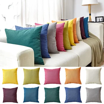 Linen Cushion Cover Solid Modern Sofa Bed Cushion Cover Throw Pillow Case Car Office Decorbox Home Decor Supplies
Linen Cushion Cover Solid Modern Sofa Bed Cushion Cover Throw Pillow Case Car Office Decorbox Home Decor Supplies