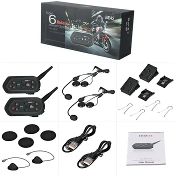 Motorcycle Walkie-talkie Headset Outdoor Full-duplex Real-time Call Wireless Helmet Intercom Headset E6
Motorcycle Walkie-talkie Headset Outdoor Full-duplex Real-time Call Wireless Helmet Intercom Headset E6
