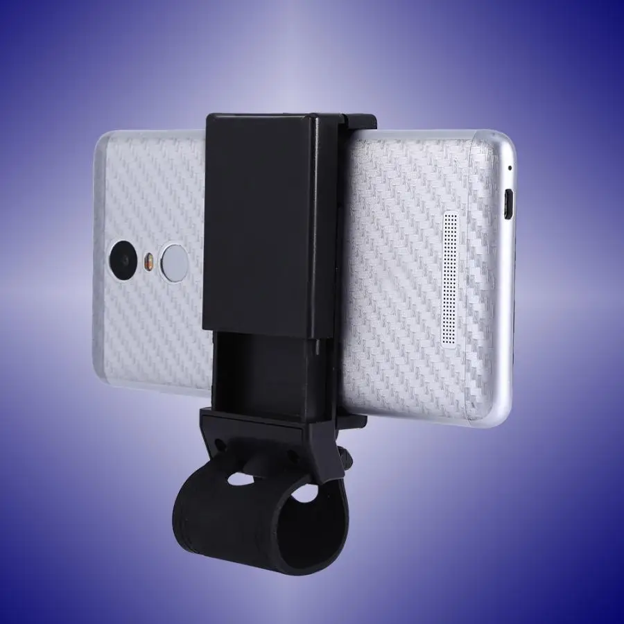 Universal Car Phone Holder Mounted on Steering Wheel Smart Mobile Phone Clip Mount Holders Black Blue Colors 
Universal Car Phone Holder Mounted on Steering Wheel Smart Mobile Phone Clip Mount Holders Black Blue Colors