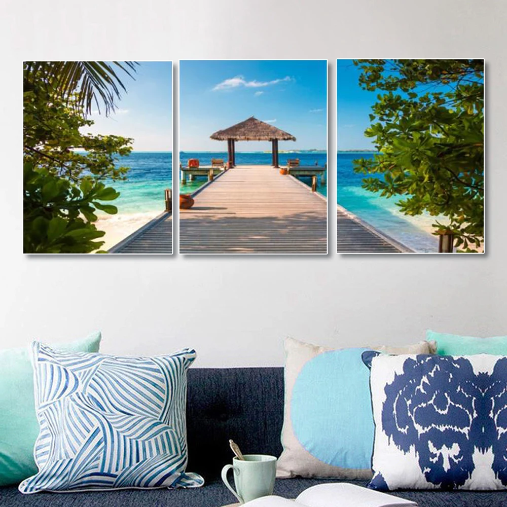 Laeacco 3 Panel Tropical Palm Tree Sea View House Posters and Prints Nordic Wall Art Canvas Painting For Living Room Home Decor
Laeacco 3 Panel Tropical Palm Tree Sea View House Posters and Prints Nordic Wall Art Canvas Painting For Living Room Home Decor