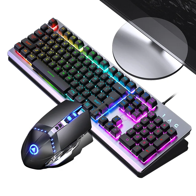 Silver Eagle K002 Keyboard And Mouse Set Machinery Handfeel Mouse And Keyboard Earphones Three-piece Set-Film USB a Generation o
Silver Eagle K002 Keyboard And Mouse Set Machinery Handfeel Mouse And Keyboard Earphones Three-piece Set-Film USB a Generation o