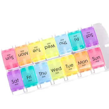 Splitter Dispenser Portable PU Bag 14 Grids Medication Organizer Wallet Pill Box Set Storage Weekly Travel With Button Capsule 
Splitter Dispenser Portable PU Bag 14 Grids Medication Organizer Wallet Pill Box Set Storage Weekly Travel With Button Capsule