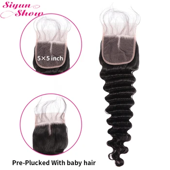 Siyun Show 10A Brazilian Loose Deep Wave 5x5 Lace Closure With Baby Hair Pre Plucked Can Be Made Into 5x5 Lace Closure Wig
Siyun Show 10A Brazilian Loose Deep Wave 5x5 Lace Closure With Baby Hair Pre Plucked Can Be Made Into 5x5 Lace Closure Wig