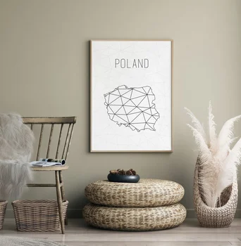 Poland Minimalist map print art Canvas Poster No FRAME
Poland Minimalist map print art Canvas Poster No FRAME