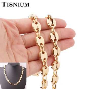 Tisnium 11mm Bohemian Style Necklace Bracelet For Men Women Melon Seeds Chain Coffee Bean Shape Stainless Steel Link Wholesale
Tisnium 11mm Bohemian Style Necklace Bracelet For Men Women Melon Seeds Chain Coffee Bean Shape Stainless Steel Link Wholesale