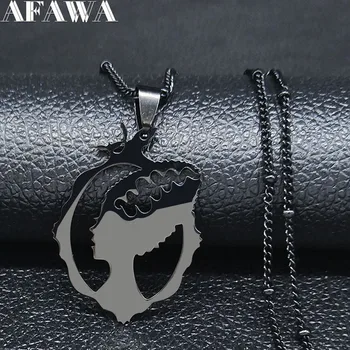 2020 Fashion Witch Stainless Steel Chain Necklace for Women Black Color Necklaces & Pendants Jewelry gargantilla N1151S02
2020 Fashion Witch Stainless Steel Chain Necklace for Women Black Color Necklaces & Pendants Jewelry gargantilla N1151S02