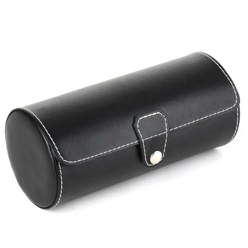 Single Buckle Leather Watch Box 3 Slots Durable Jewelry Bracelet Cylinder Organizer Rings Case Gift Storage Accessories
Single Buckle Leather Watch Box 3 Slots Durable Jewelry Bracelet Cylinder Organizer Rings Case Gift Storage Accessories