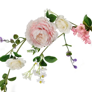 185CM Simulation Rattan Artificial Ivy Flower Rattan Garden Decoration Peony Rose Flower Home Decoration
185CM Simulation Rattan Artificial Ivy Flower Rattan Garden Decoration Peony Rose Flower Home Decoration
