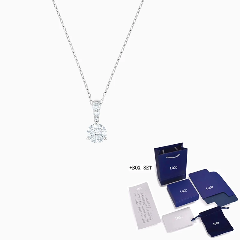 2020 Fashion SWA New SOLITAIRE Pendant Necklace Platinum Classic Solitaire Round Crystal Multifunctional and Flexible Romantic G
2020 Fashion SWA New SOLITAIRE Pendant Necklace Platinum Classic Solitaire Round Crystal Multifunctional and Flexible Romantic G