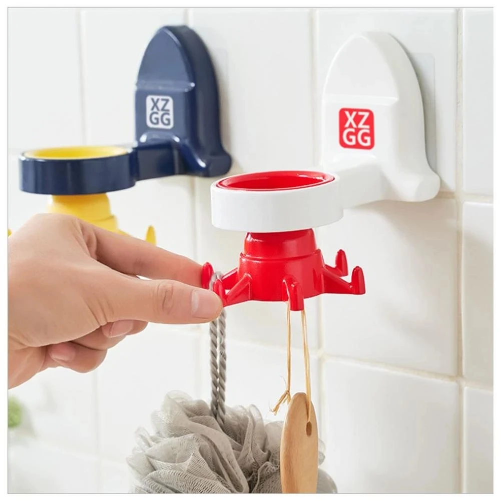 360 Rotation Kitchen Utensil Hooks No Drilling Utensil Holder 6 Rotatable Utensil Hooks For Kitchen Utensils Tools HK-155
360 Rotation Kitchen Utensil Hooks No Drilling Utensil Holder 6 Rotatable Utensil Hooks For Kitchen Utensils Tools HK-155