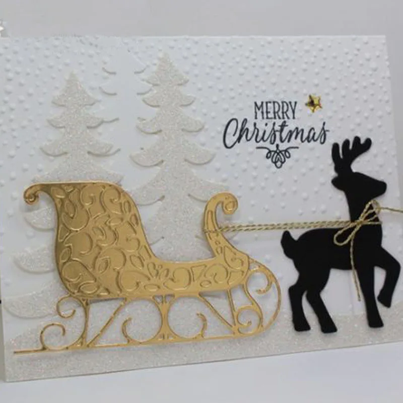 2019 New Christmas sleigh metal Cutting Dies Stencils for DIY Scrapbooking stamping Die Cuts Paper Cards craft dies
2019 New Christmas sleigh metal Cutting Dies Stencils for DIY Scrapbooking stamping Die Cuts Paper Cards craft dies