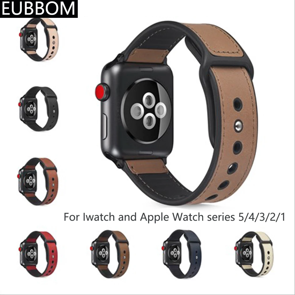 Leather Strap Compatible with Apple Watch Band 42mm 38mm 44mm 40mm for Iwatch Bands For Apple Watch Bracelet Series 6/5/4/3/2/1
Leather Strap Compatible with Apple Watch Band 42mm 38mm 44mm 40mm for Iwatch Bands For Apple Watch Bracelet Series 6/5/4/3/2/1