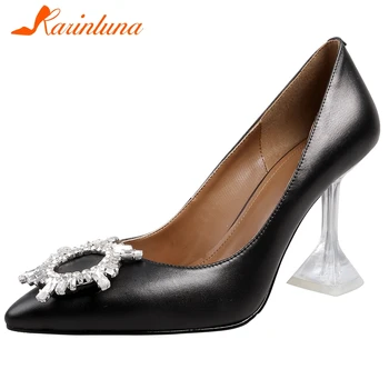 karinluna new fashion 2020 cow Leather slip on party wedding pumps woman shoes pointed toe strange style shoes women pumps
karinluna new fashion 2020 cow Leather slip on party wedding pumps woman shoes pointed toe strange style shoes women pumps