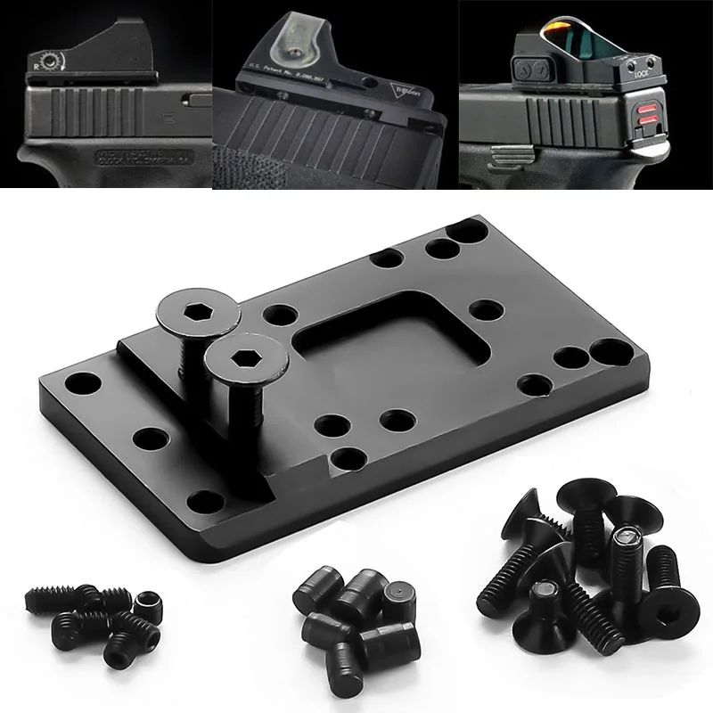 Tactical Rear Sight Scope Plate Base Mount Red Dot Scope Mount Adapter fits Universal Glock Handgun Pistol for Hunting Caza
Tactical Rear Sight Scope Plate Base Mount Red Dot Scope Mount Adapter fits Universal Glock Handgun Pistol for Hunting Caza